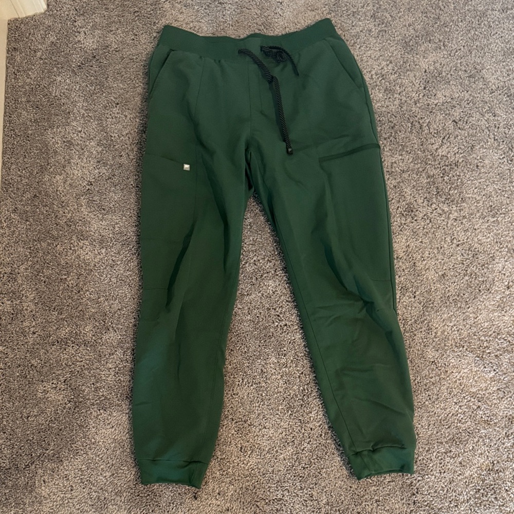 Fabletics Forest Green Jogger Scrub Pants